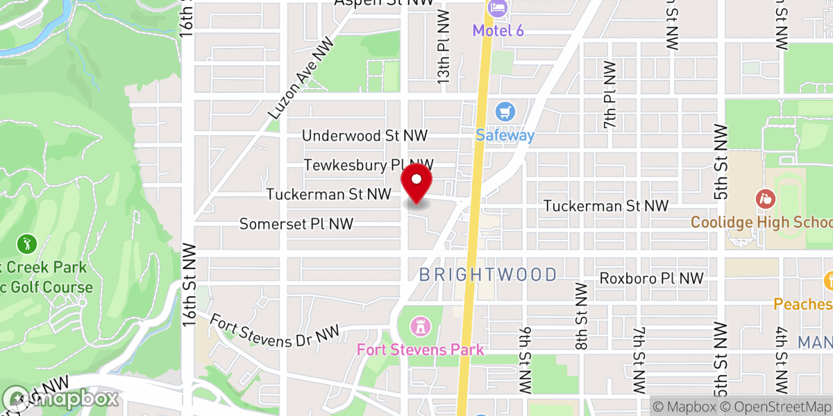 Map showing location of Saint John United Baptist Church