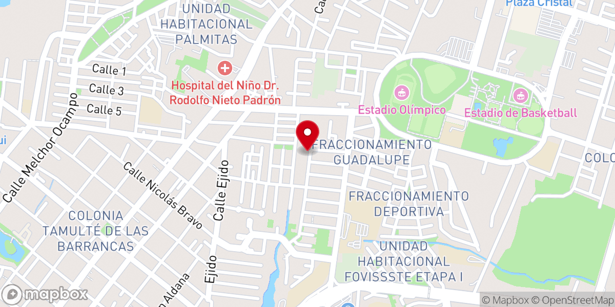 Map showing location of Iglesia Santa María Reina