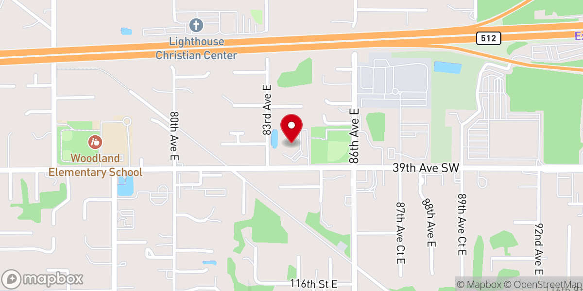 Map showing location of Shepherd of the Hill Presbyterian Church