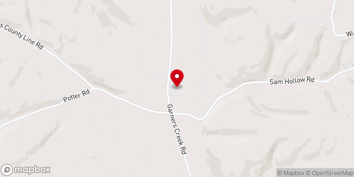 Map showing location of Jason Chapel Church