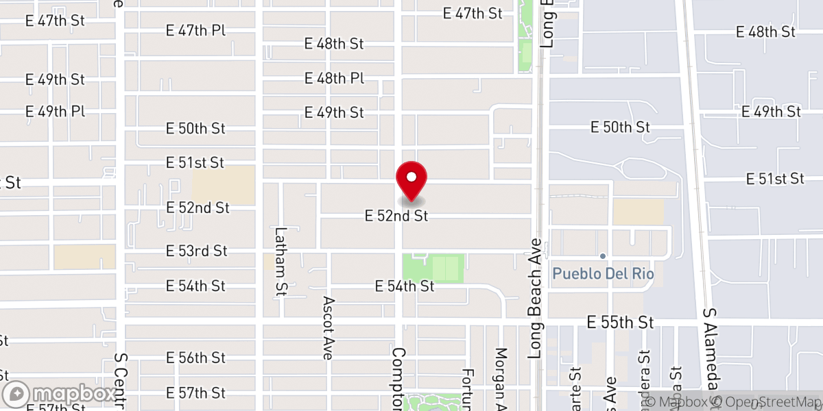 Map showing location of Shiloh Missionary Baptist Church