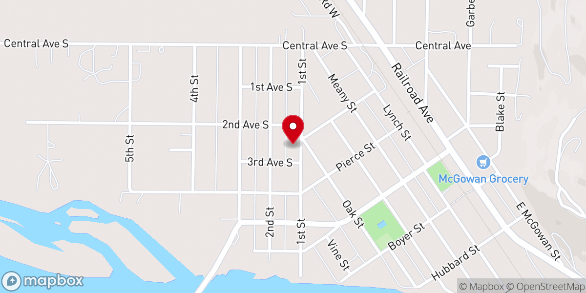 Map showing location of Harvest Community Church
