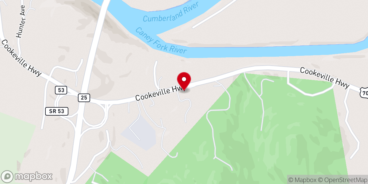 Map showing location of Calvary Missionary Baptist Church