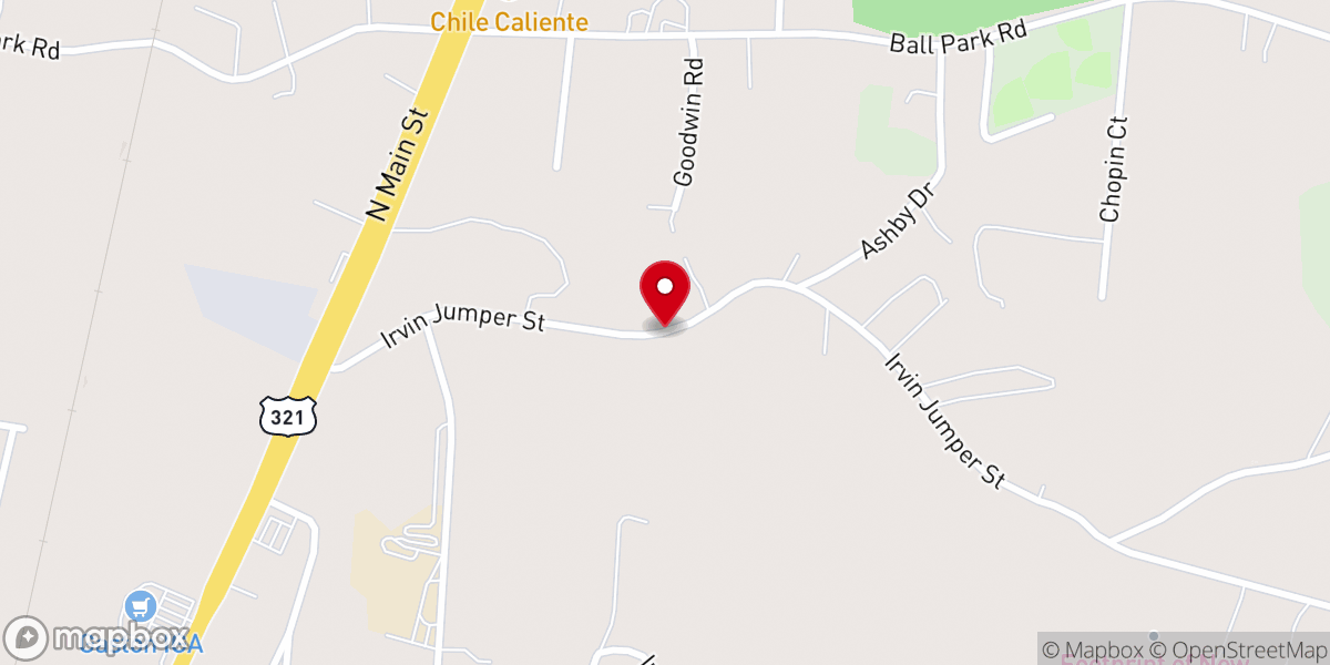Map showing location of Crystal Lake Celebration Hall