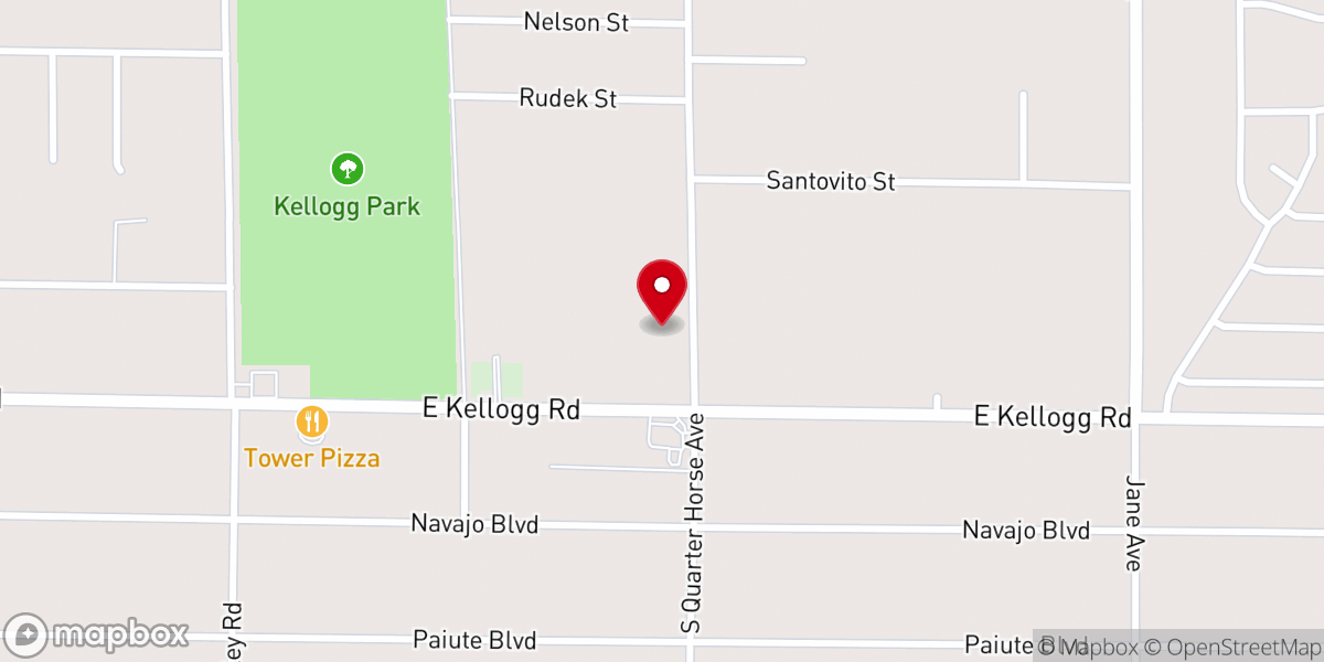 Map showing location of Second Missionary Baptist Church of Pahrump