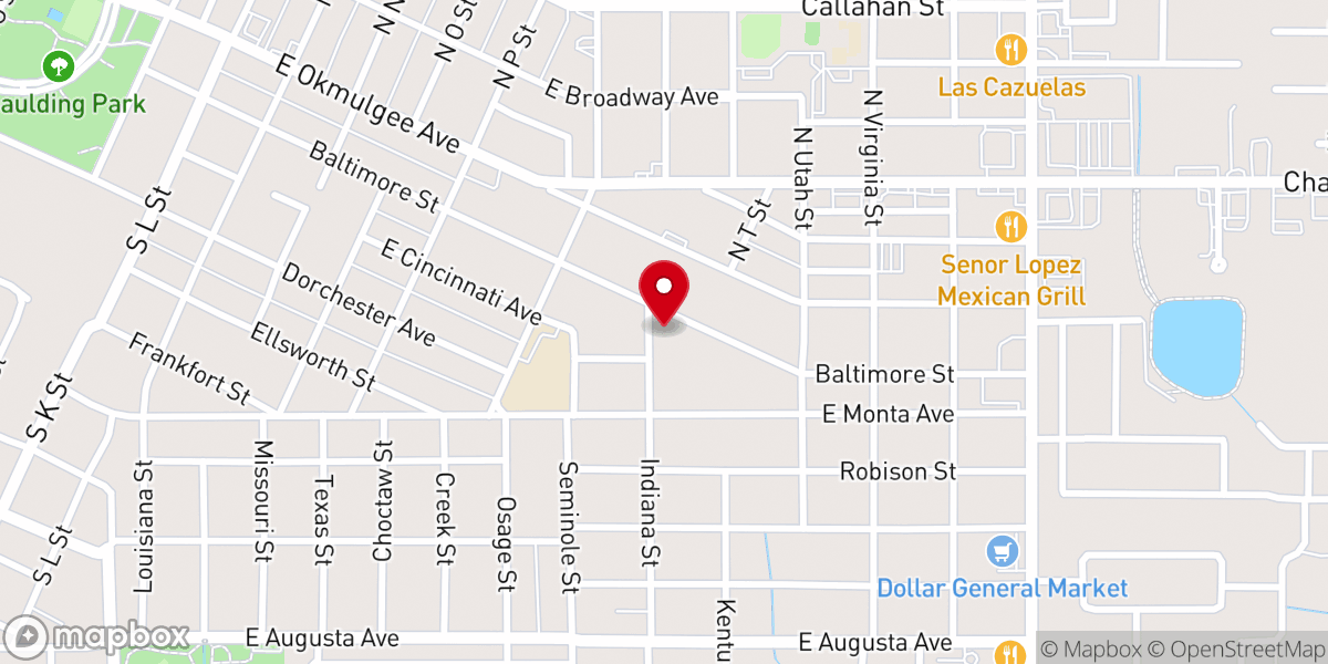 Map showing location of Church Central