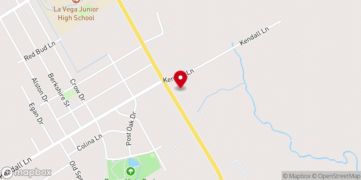 Map showing location of Iglesia Siloe Waco