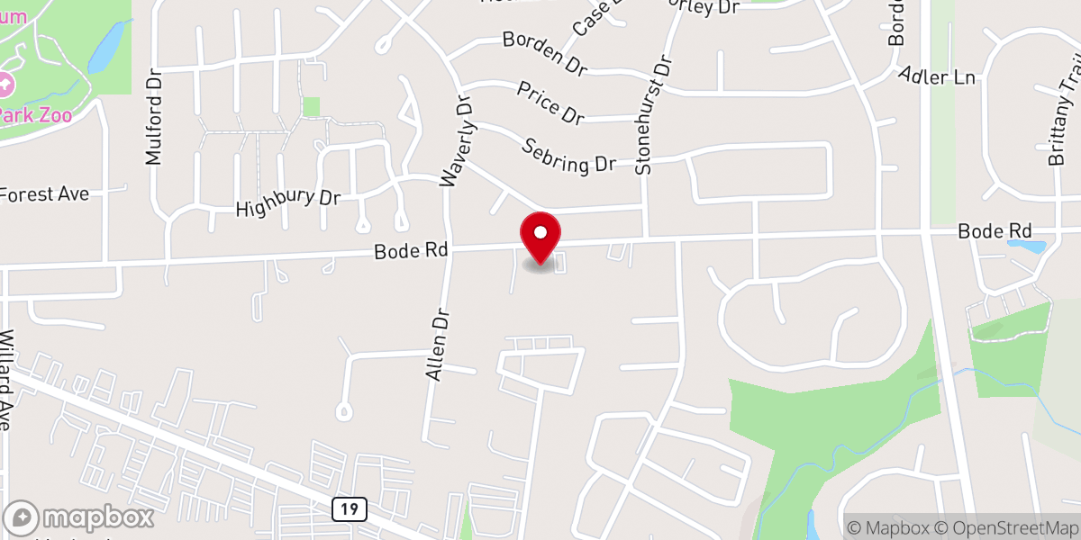 Map showing location of Elgin Adventist Church