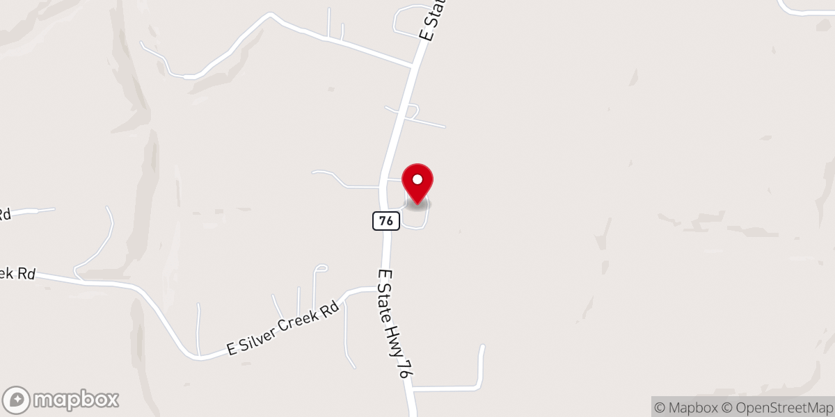 Map showing location of First Baptist Church-Forsyth
