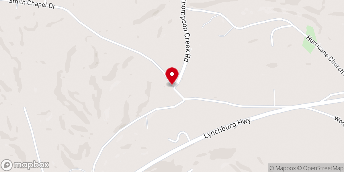 Map showing location of Smith Chapel Methodist Church