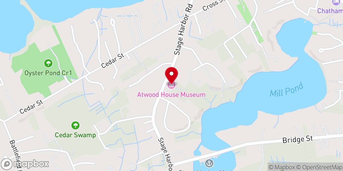 Map showing location of Atwood Museum