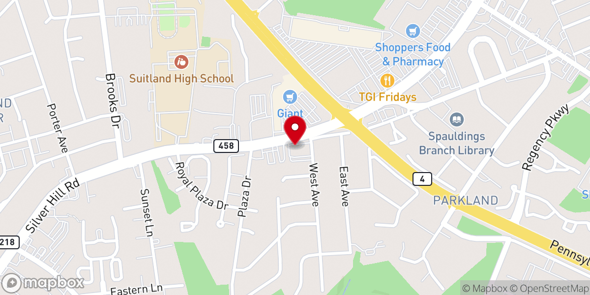 Map showing location of Second Baptist Church