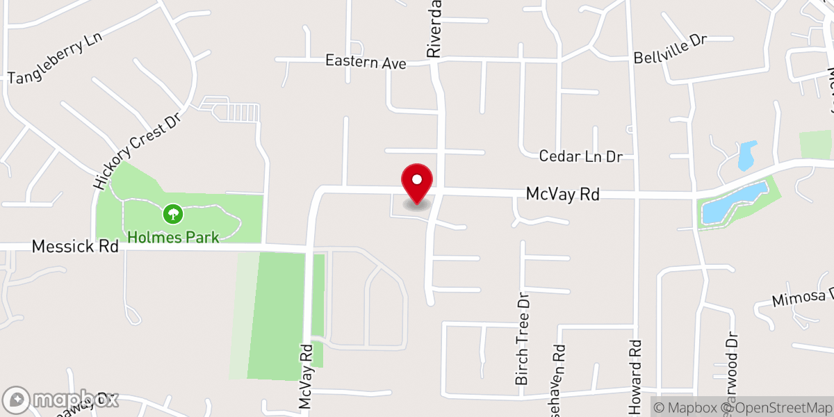 Map showing location of Cumberland Presbyterian Church of Germantown