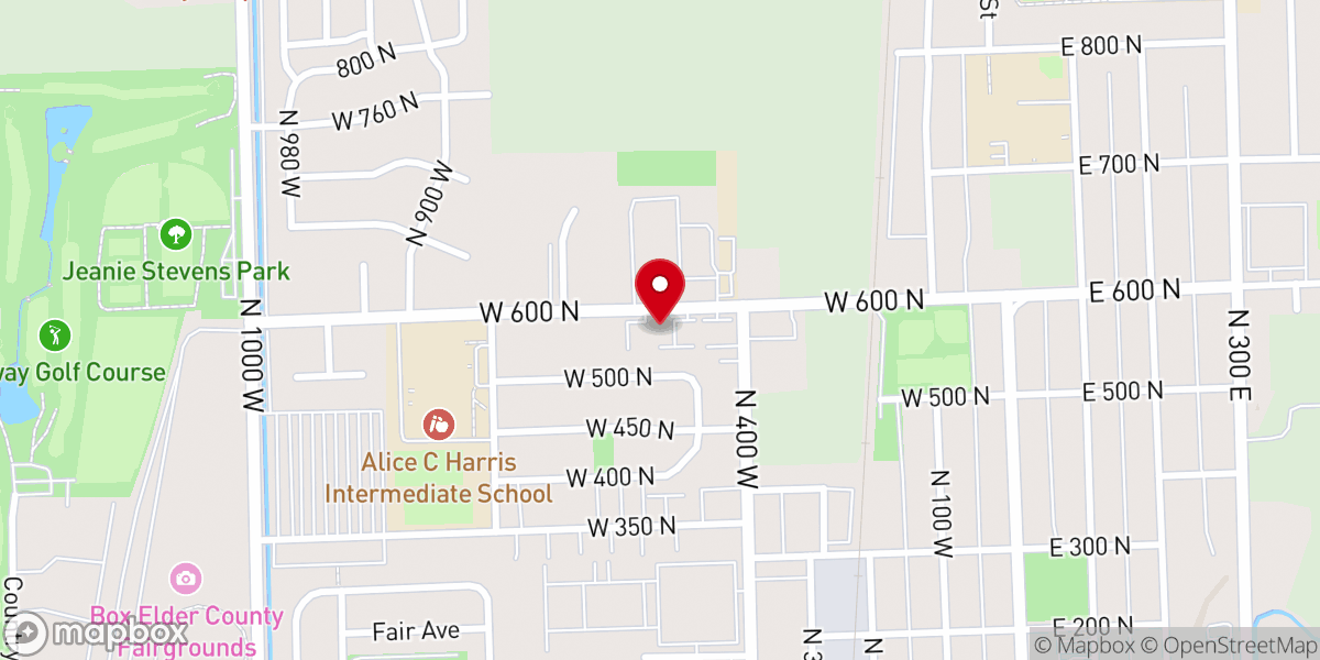 Map showing location of Grace Bible Church