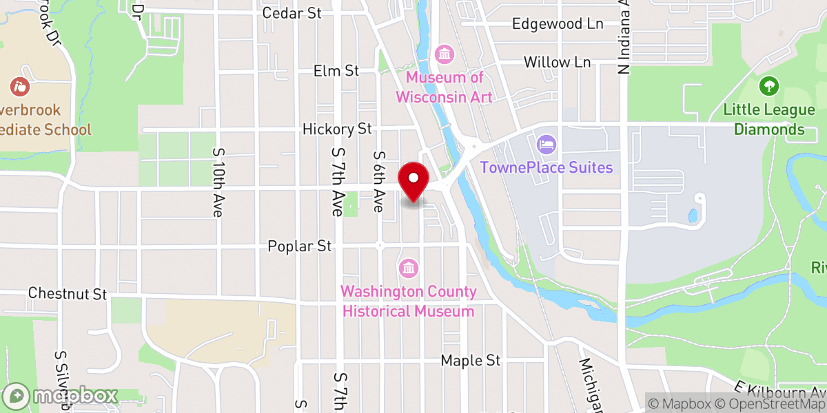 Map showing location of Immanuel United Church