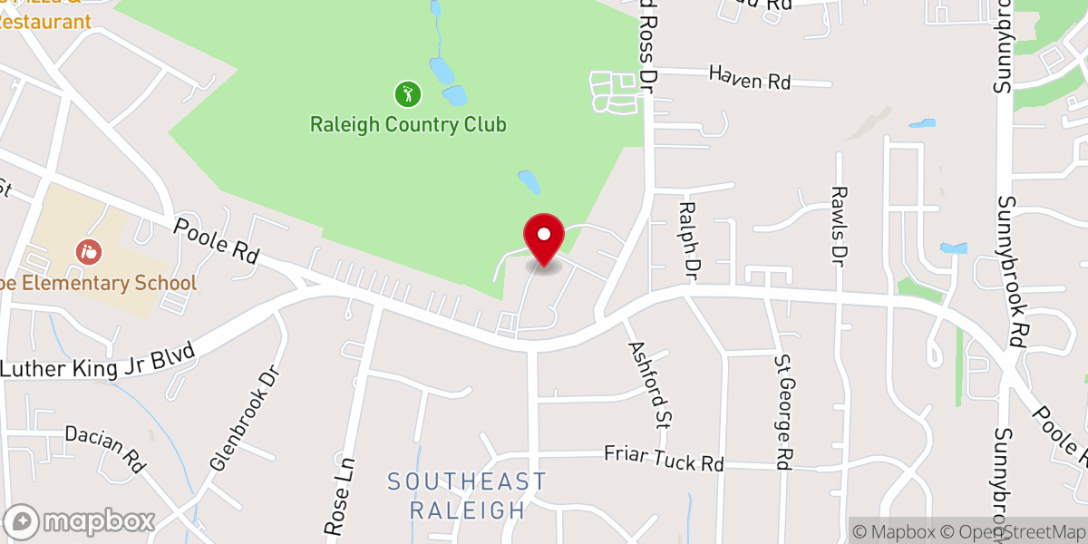 Map showing location of St. Joseph Catholic Church