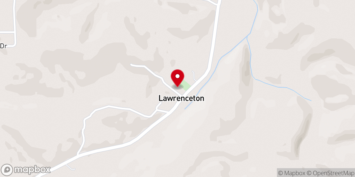 Map showing location of Saint Lawrences Catholic Church