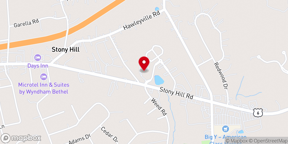 Map showing location of Maplewood at Stony Hill