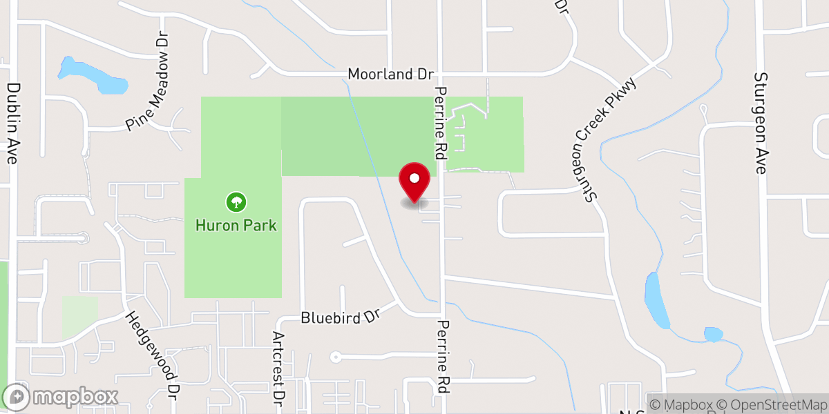 Map showing location of Wesley Chapel