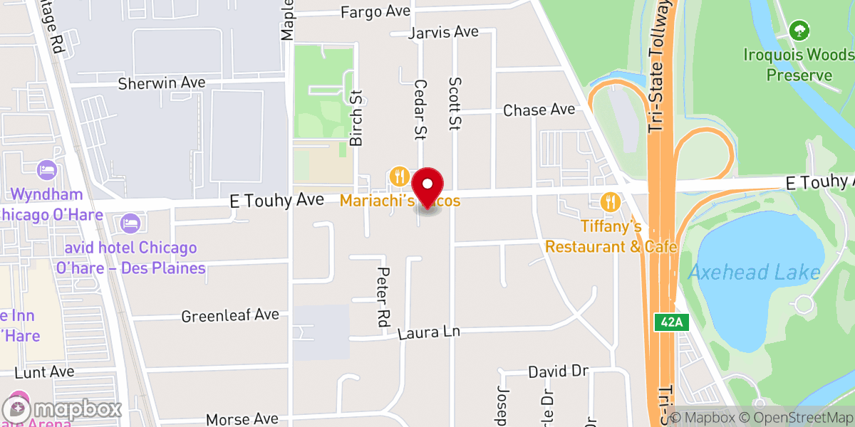 Map showing location of Korean Philippi Presbyterian Church