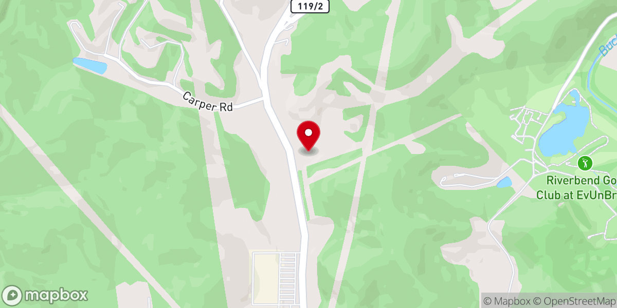 Map showing location of New Life Tabernacle Church