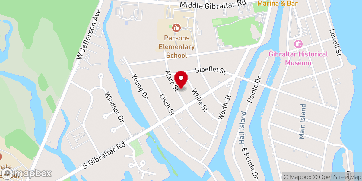 Map showing location of All Saints Orthodox Church