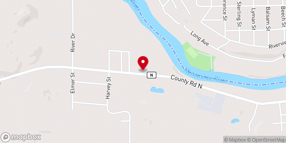 Map showing location of Sacred Heart Church