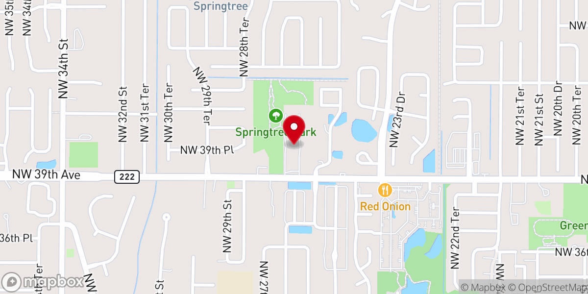 Map showing location of Creekside Community Church
