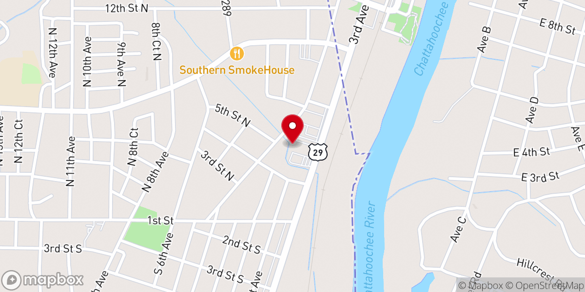 Map showing location of Destiny Harvest Church