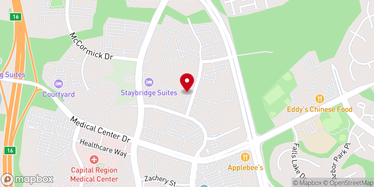Map showing location of Metropolitan Baptist Church