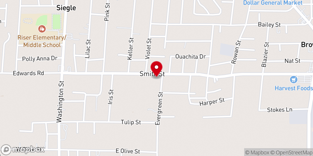 Map showing location of Hellfighters West Monroe LA Unit