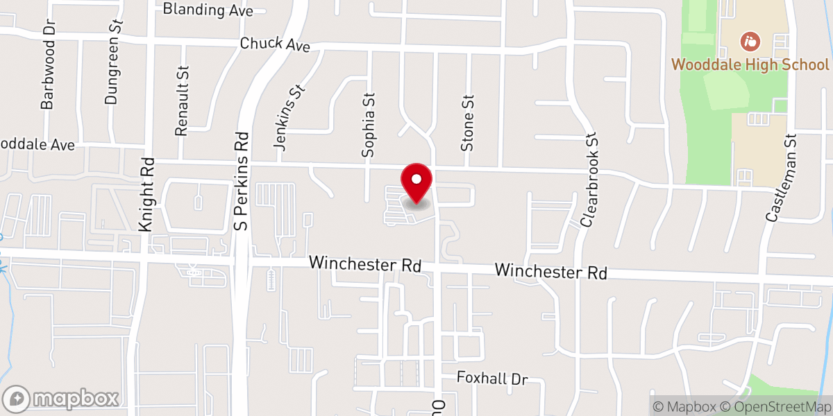 Map showing location of Tennnessee West Fellowship
