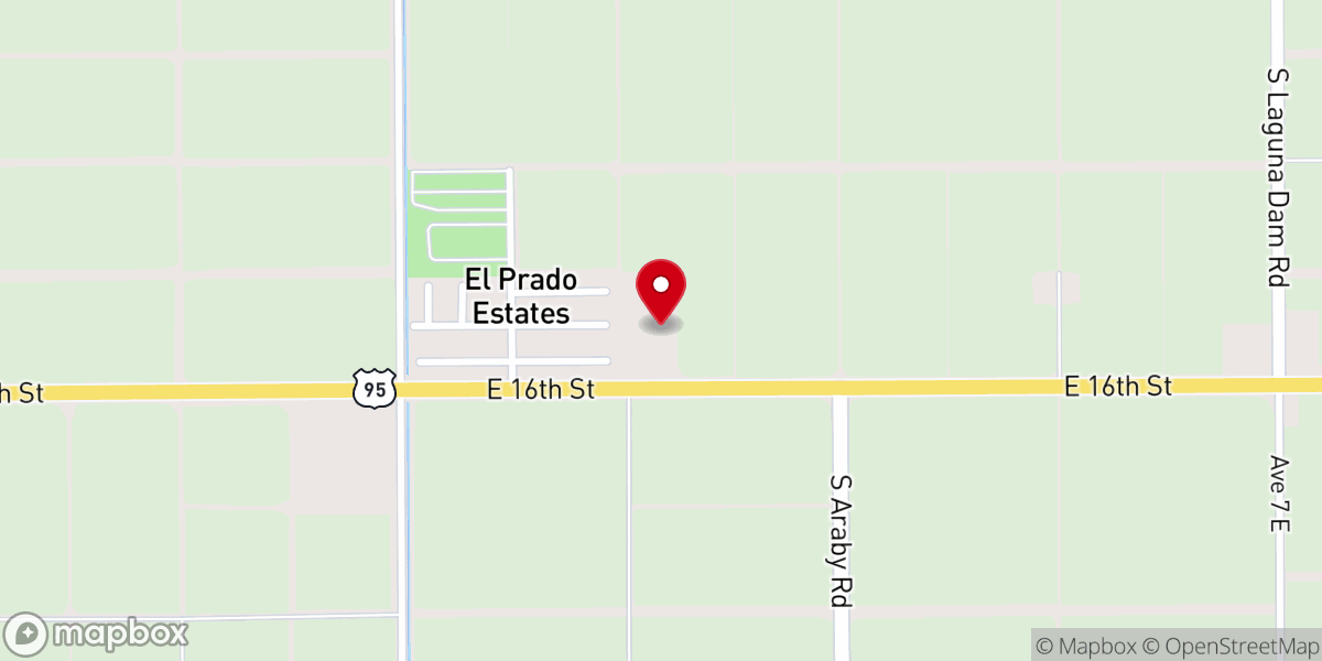 Map showing location of Living Hope Church of Yuma, AZ
