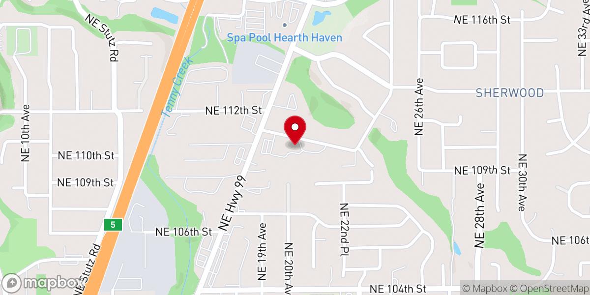 Map showing location of St John Lutheran Church