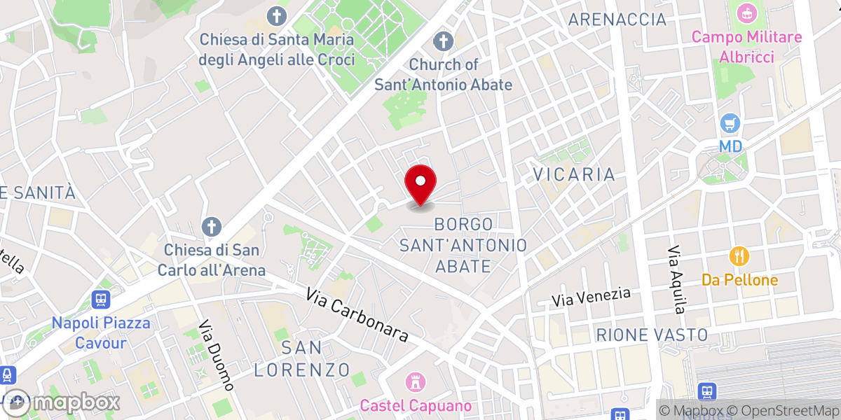 Map showing location of Chiesa cristiana evangelica pentecostale