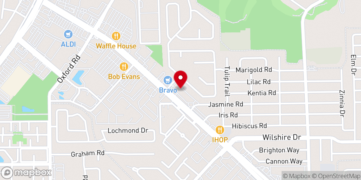 Map showing location of Bible Center of Altamonte Springs