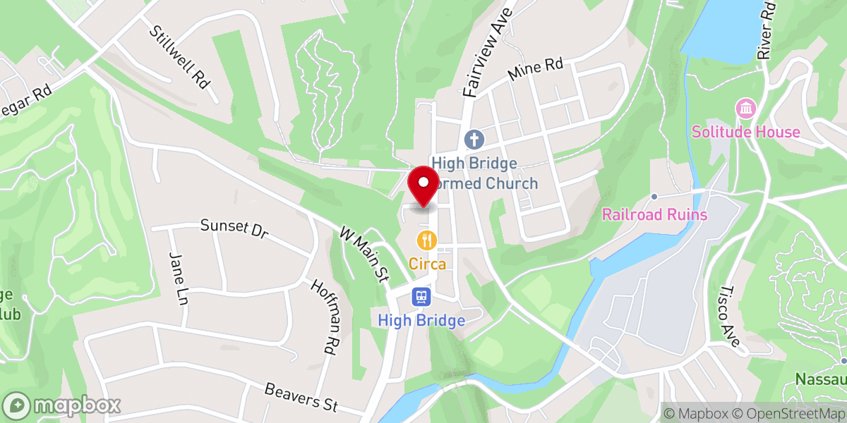 Map showing location of Church of All Creation