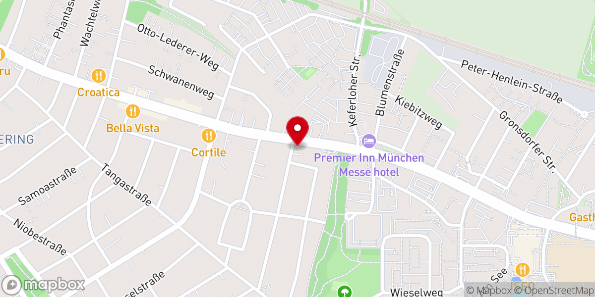 Map showing location of Christliche Gemeinde München Ost