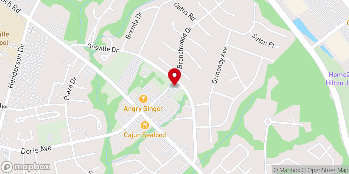 Map showing location of Maranatha Baptist Church