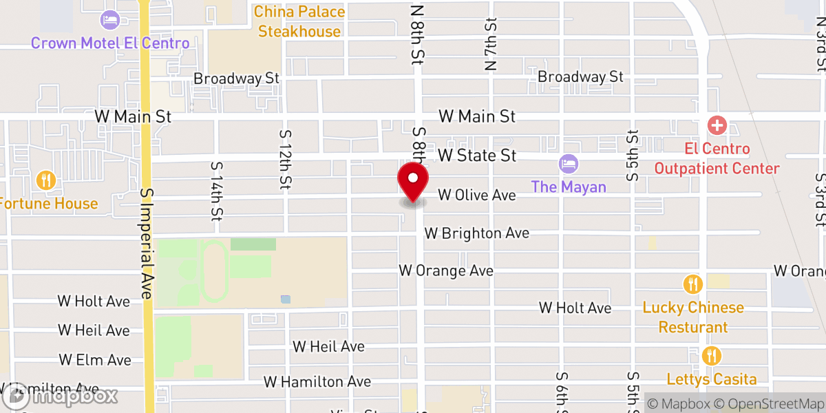 Map showing location of First United Methodist Church