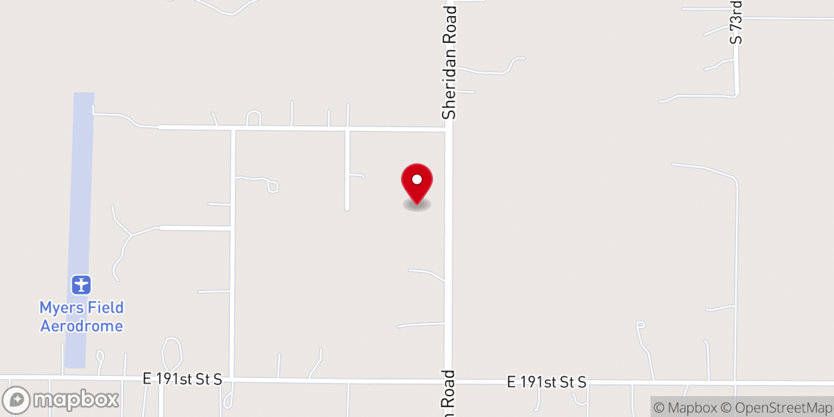 Map showing location of Liberty Heights Freewill Church