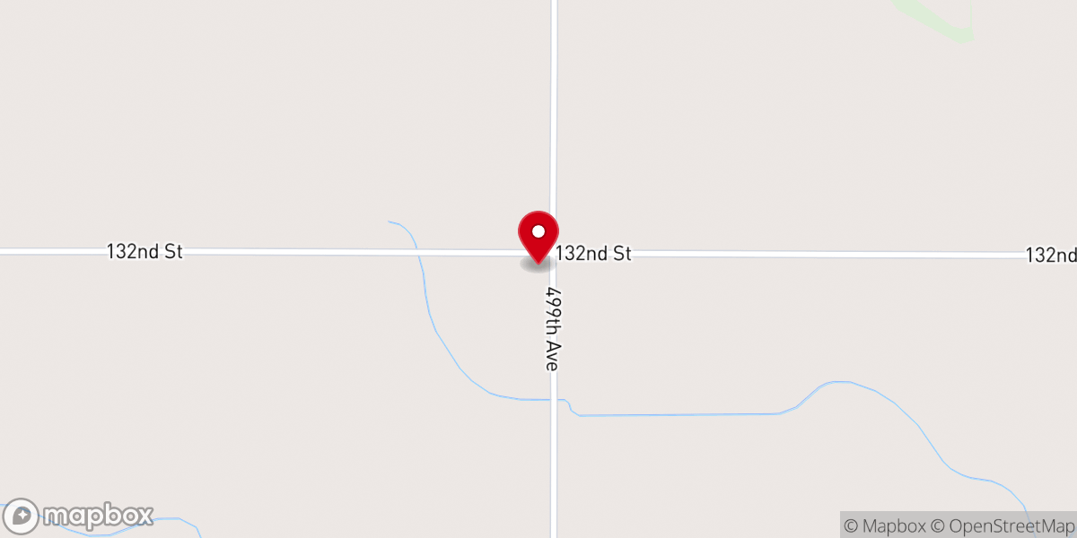 Map showing location of St John's Lutheran Church