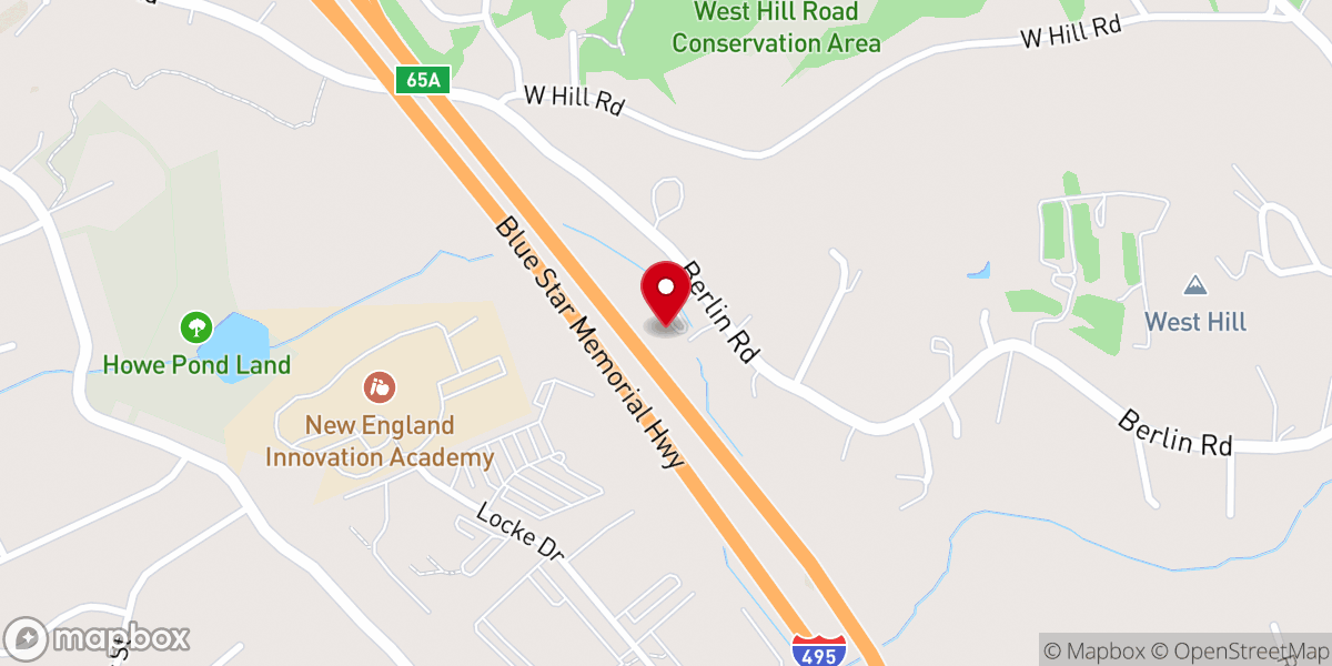 Map showing location of Church of Christ of Marlborough
