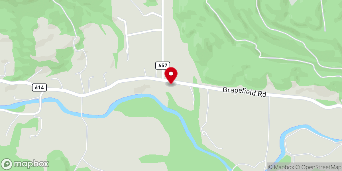 Map showing location of Grapefield Church of God
