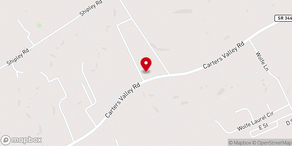 Map showing location of Vision Missionary Baptist Church