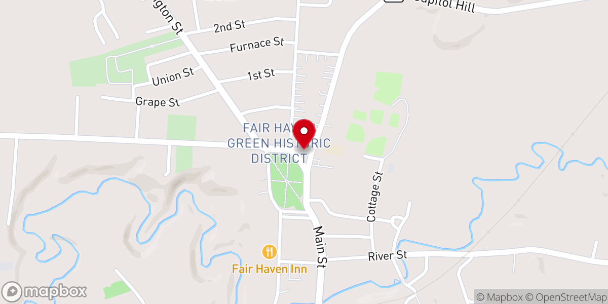 Map showing location of Fair Haven