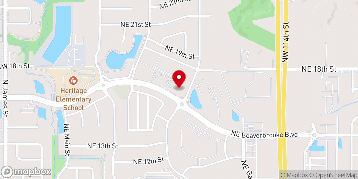 Map showing location of Harvest Bible Chapel Des Moines