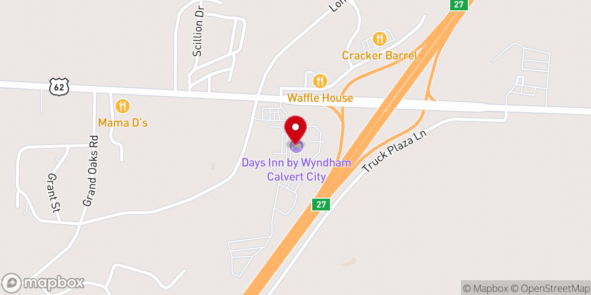 Map showing location of Paducah Indian Cultural Association Inc