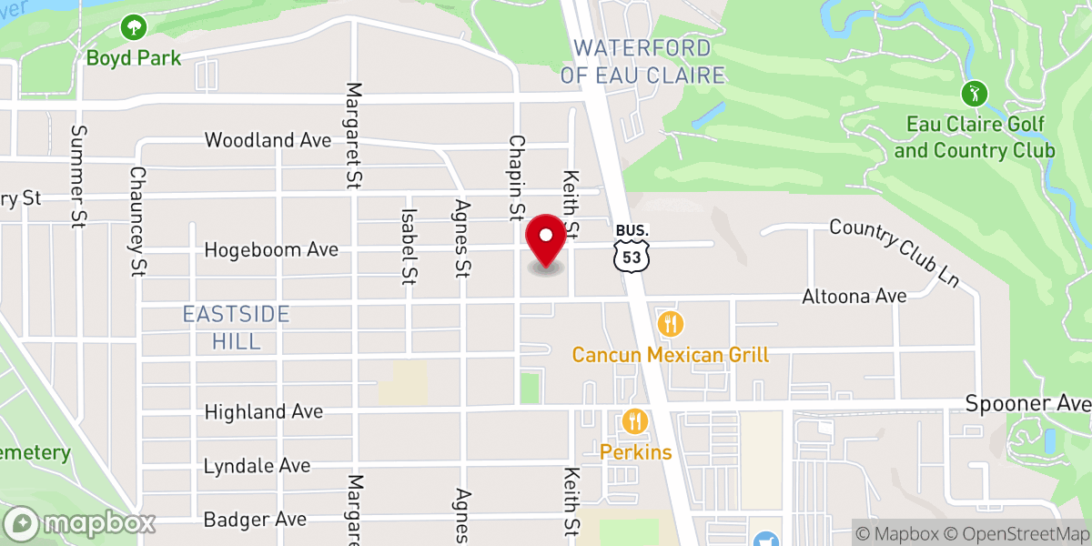 Map showing location of St. Matthew Lutheran Church - LCMS