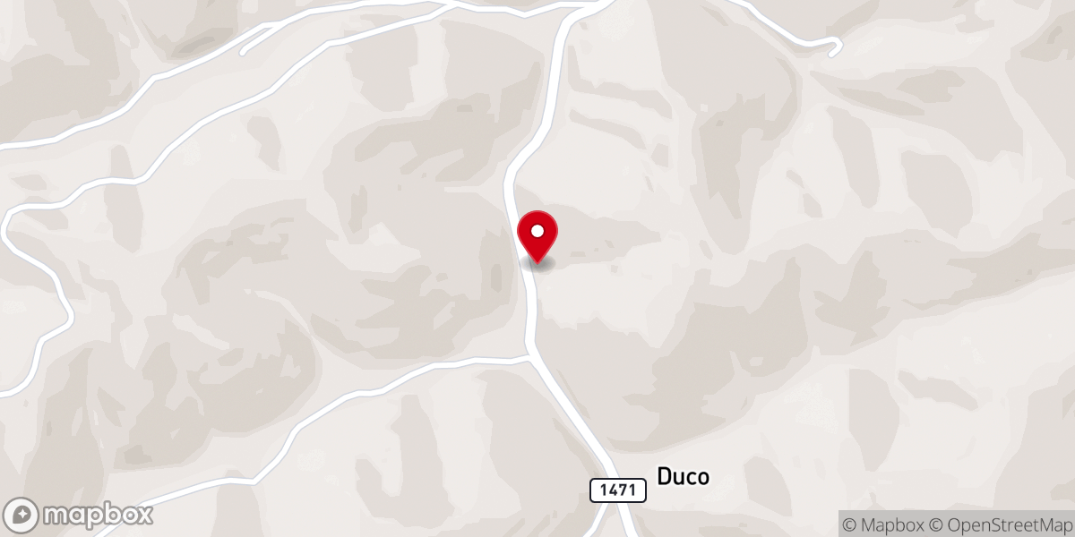 Map showing location of Big Half Mountain Freewill Baptist Church